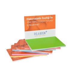 Tekrar Kullanılabilir Elektrostatik Akıllı Not Kağıtları 7x10cm - 50 Sayfa