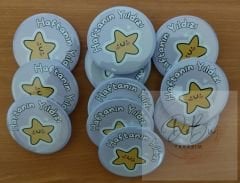Haftanın Yıldızı Rozeti 58 mm Büyük Boy Model No: 04