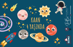 36 Adet Gezegenler Temalı İsme Özel Köpük Baloncuk – Doğum Günü Hediyeliği ve Parti Süsü