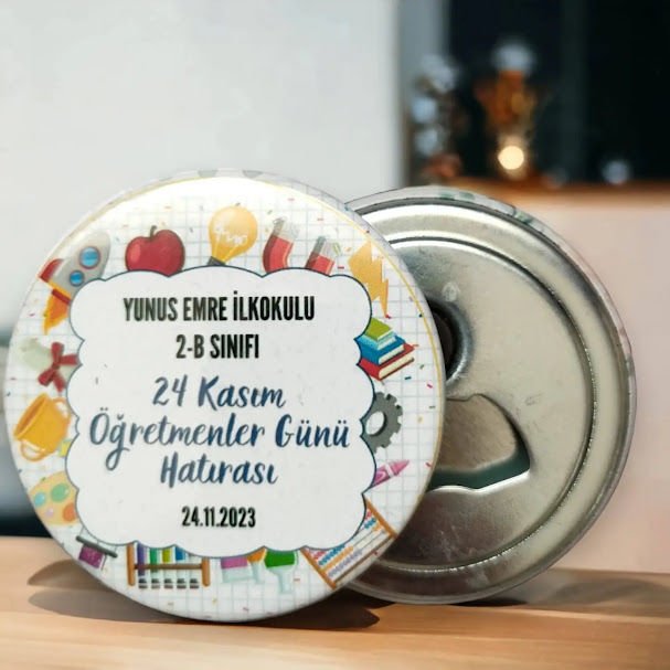 Öğretmenler Günü Hatırası Magnet Açacak (Model No: 04)