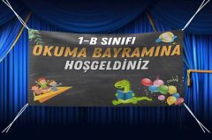 Sınıfa Özel Okuma Bayramı Hatırası Okuma Bayramına Hoş Geldiniz Yazılı Fotoğraf Çekim Arka Fon Branda Afiş