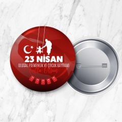 23 Nisan Ulusal Egemenlik ve Çocuk Bayramı Rozeti 58 mm Büyük Boy (Model No: 02)