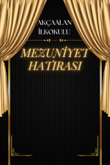 Okula/Sınıfa Özel Özel Mezuniyet Hatırası Fotoğraf Çekim Arka Fon Branda Afiş (Model No: 02)