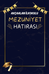 Okula/Sınıfa Özel Özel Mezuniyet Hatırası Fotoğraf Çekim Arka Fon Branda Afiş (Model No: 06)