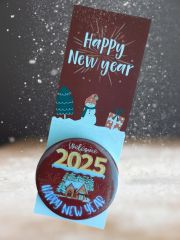 2025 Happy New Year Ev Detaylı Yeni Yıl Hediyesi Açacaklı Buzdolabı Magneti Ve Kitap Ayracı 04