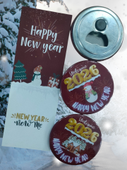 2026 Happy New Year Ev Detaylı Yeni Yıl Hediyesi Açacaklı Buzdolabı Magneti Ve Kitap Ayracı 04