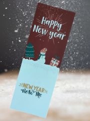 2025 Happy New Year Kardan Adam Detaylı Yeni Yıl Hediyesi Açacaklı Buzdolabı Magneti Ve Kitap Ayracı 05