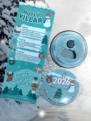 2026 Yeni Yıl Hediyesi Açacaklı Buzdolabı Magneti Ve Kitap Ayracı 03