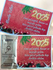 2025 Yeni Yıl Kahveli Hediye Kartı (Model No: 01)