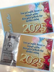 2026 Yeni Yıl Kahveli Hediye Kartı (Model No: 02)