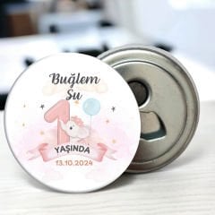 Doğum Günü Hediyeliği 58 mm Buzdolabına Yapışabilen Açacak Magnet Sevimli Fil