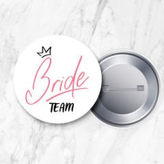 Team Bride Nedime İğneli Yaka Rozeti 58 mm (Model No: 04)