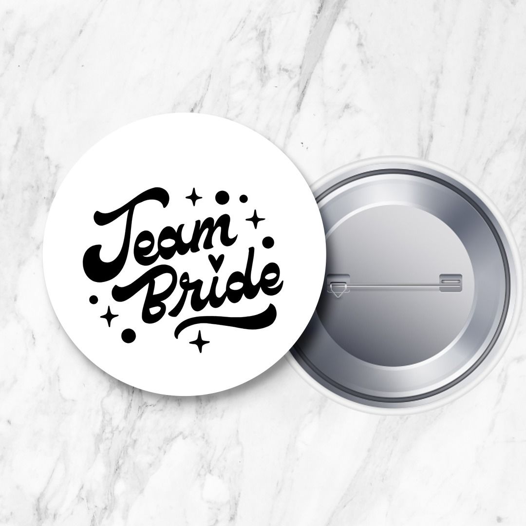 Team Bride Nedime İğneli Yaka Rozeti 58 mm (Model No: 09)