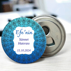 Lale Detaylı Açacaklı Buzdolabı Magneti Sünnet Hediyeliği (Model No: 08) Sadece Magnet (Jelatinli)