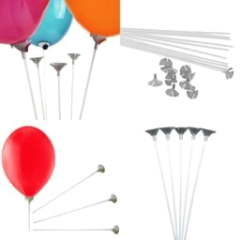 100 Adet Balon Çubuğu ve Hunisi
