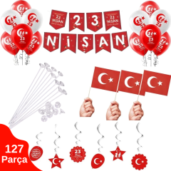 23 Nisan 127 Parça Süsleme Seti