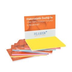 Tekrar Kullanılabilir Elektrostatik Akıllı Not Kağıtları 7x10cm - 50 Sayfa Sarı